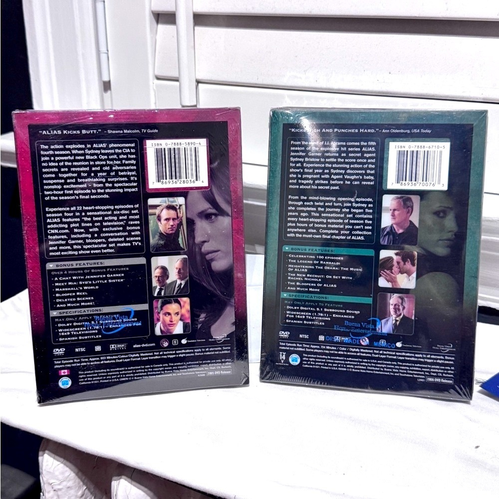 🕶️ Alias Seasons 4 & 5 DVD Bundle 💥 Factory Sealed Jennifer Garner Spy Series - Picture 10 of 16
